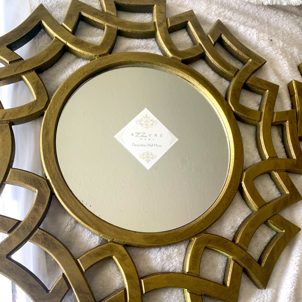 2 Gold Azzure Mirrors purchased at Nordstrom.